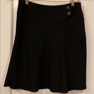 Black A-line skirt